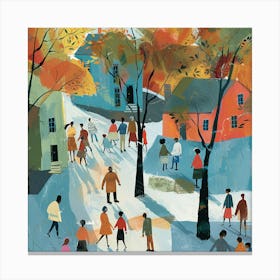 Autumn Walk Canvas Print