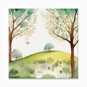 Watercolor Art Canvas Print