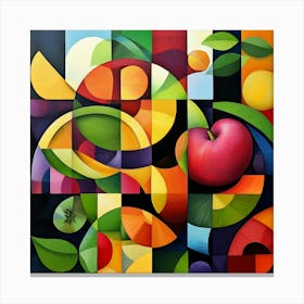 Abstract Fruit Painting Art 1 Canvas Print