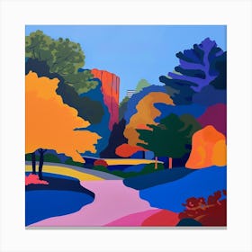 Abstract Park Collection Battersea Park London 3 Canvas Print