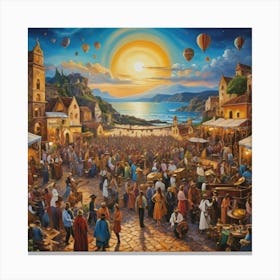 Night At The Fair Canvas Print