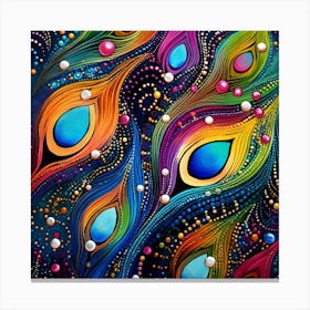 Peacock Feathers 7 Canvas Print