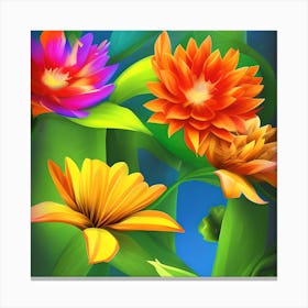 Vibrant Nature Canvas Print