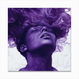 Purple Smoke Canvas Print