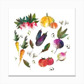 Les Legumes Canvas Print