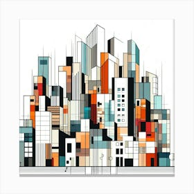 Cityscape Abstract 2 Canvas Print