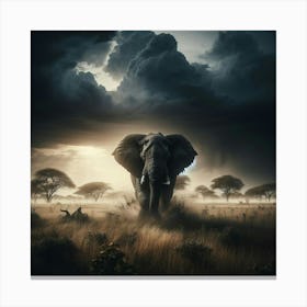 Elephant In The Sky 6 Canvas Print
