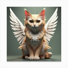 Angel Cat Canvas Print