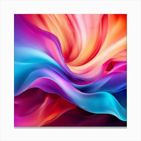 Vector Colorful Vibrant Dynamic Texture Gradient Pattern Design Artistic Creative Modern (1) Canvas Print