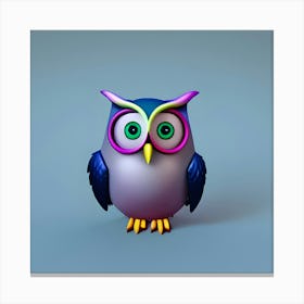 Cartoon Owl Canvas Print