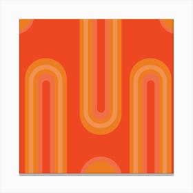 Orange Art Canvas Print