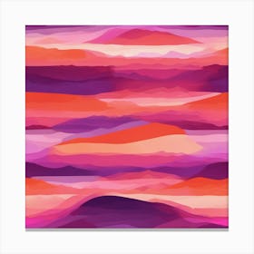 Abstract Mountains Canvas Print