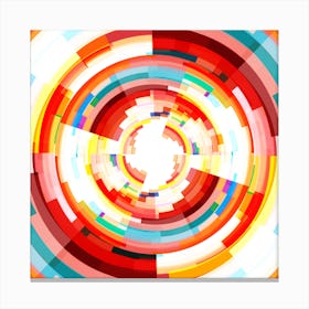 Orbicular Colours Square Canvas Print