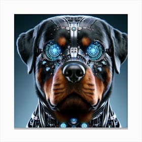 Robot Dog rotty 1 Canvas Print