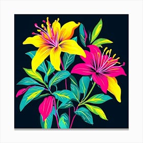 Colorful Lilies Canvas Print