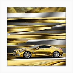 Gold Mercedes Canvas Print