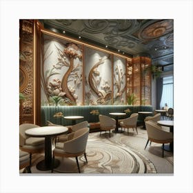 Interior Of A Restaurant Canvas Print