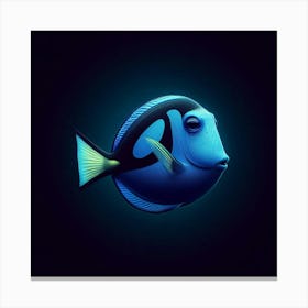 Blue Fish 4 Canvas Print