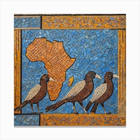 African Mosaic Canvas Print