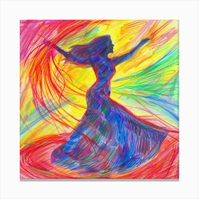 Dance Of The Rainbow Canvas Print