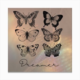Butterfly Dreamer Art Print Canvas Print