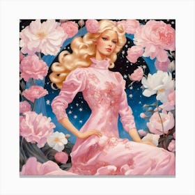 Barbie In Pink Canvas Print