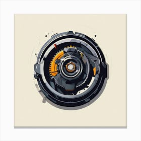 Logo Vector Mechanic Car Repair Automotive Tools Service Garage Wrench Gear Maintenance Canvas Print