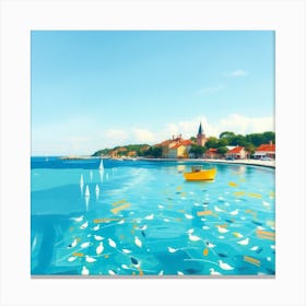 Croatian Seaside Canvas Print