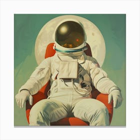 Astronaut In Space Canvas Print