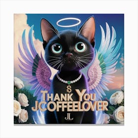 Thank You Jcoffee Lover Canvas Print