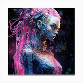 Cyber Girl #1 Canvas Print