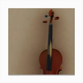 Wood Violin Lying On Wall Adeline Yeo Canvas Print