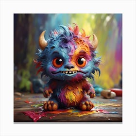 Monster Painting 1 Canvas Print