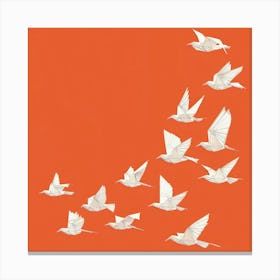 Doves In Flight 1 Canvas Print