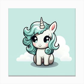 Cute Unicorn 805 Canvas Print