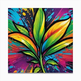 Colorful Leaf Canvas Print