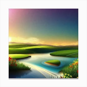 Landscape Wallpapers 17 Canvas Print