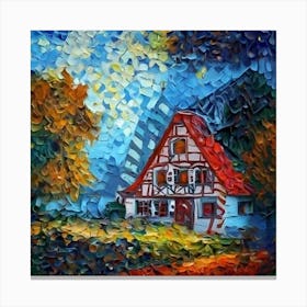 House In The Woods 1 Canvas Print