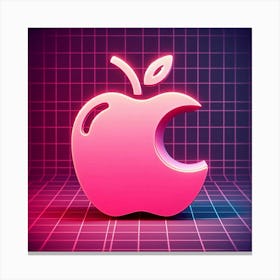 Pink Apple Canvas Print