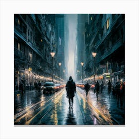 Dark City 3 Canvas Print