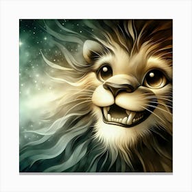 Lion Hd Wallpaper Canvas Print