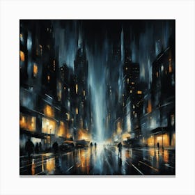 Night In The City 2 Canvas Print