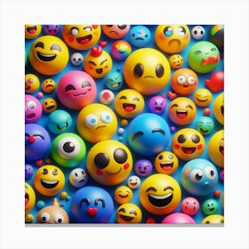 Emojis 1 Canvas Print