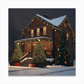 Christmas House 39 Canvas Print