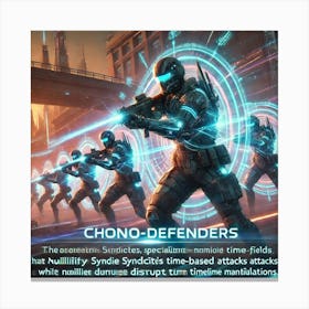 A Depiction Of The Chrono Defenders, Specialized S Canvas Print