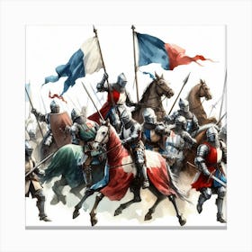 Tournament of knights Canvas Print