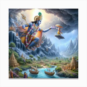 Lord Krishna 2 Canvas Print