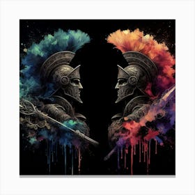 Spartan Warriors Canvas Print