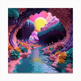 3d Art Canvas Print