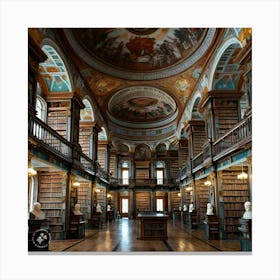 Library Of The University Of Vienna 1 Canvas Print